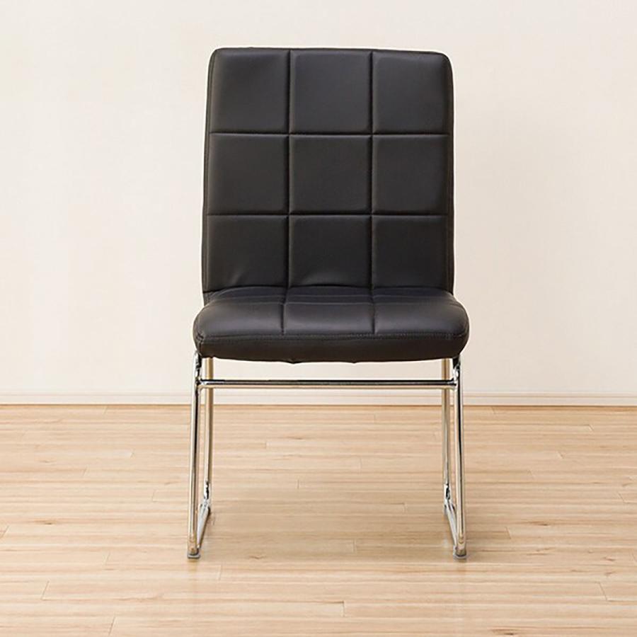 ニトリ ダイニングチェア(Nシールド アベル2 BK） 食卓椅子 : ニトリ