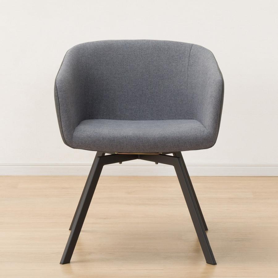 ニトリ（NITORI） 肘付きダイニングチェア(TD301 DGY) 食卓椅子