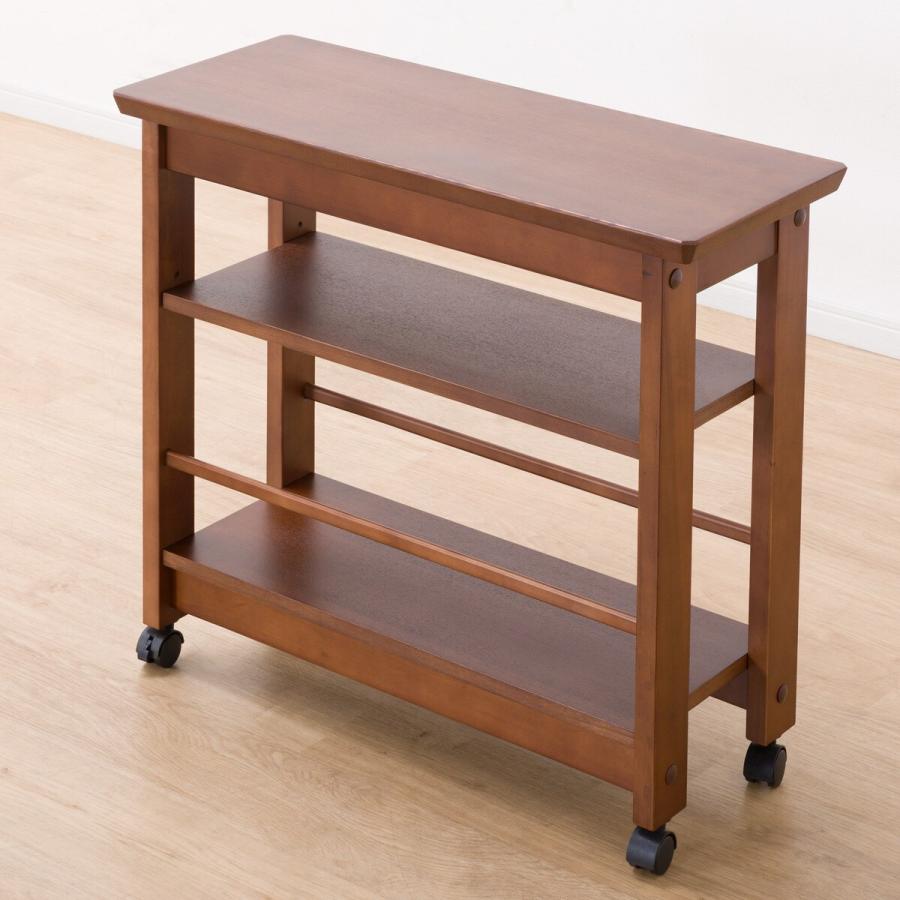 ニトリ ワゴン(ロレイン 80 MBR2) キッチンワゴン キッチン