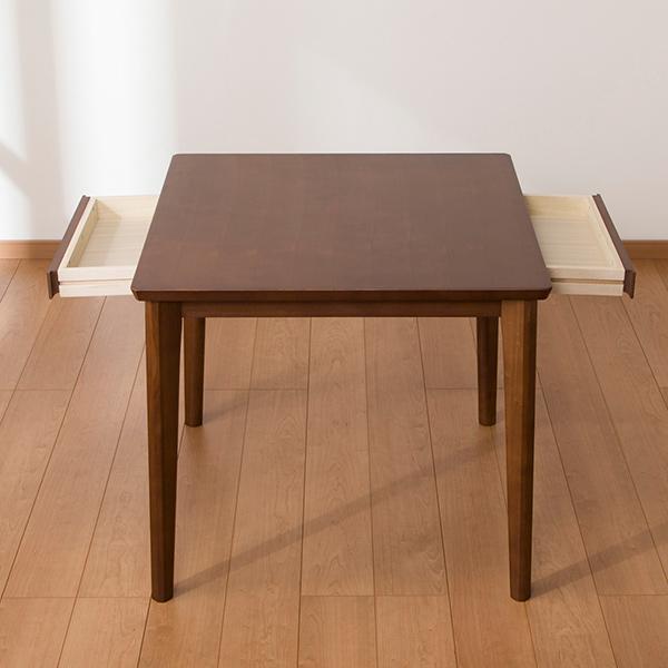 ニトリ ダイニングテーブル(ロレイン5 80 LBR) ニトリ 幅80cm ダイニングテーブル3点セット(ロレイン5H 80MBR