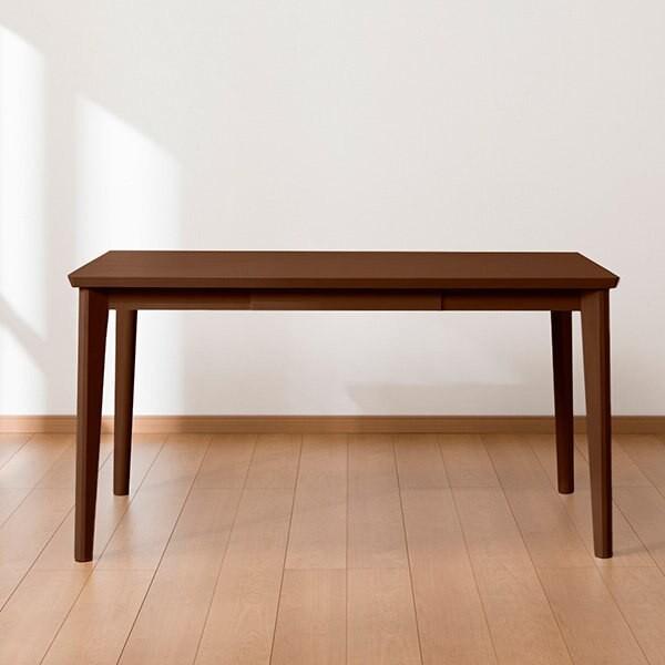 【美品 ニトリ ダイニングテーブル5点セット ミドルブラウン 135cm】 ニトリ 幅135cm ダイニングテーブル5点セット(DTロレイン5H