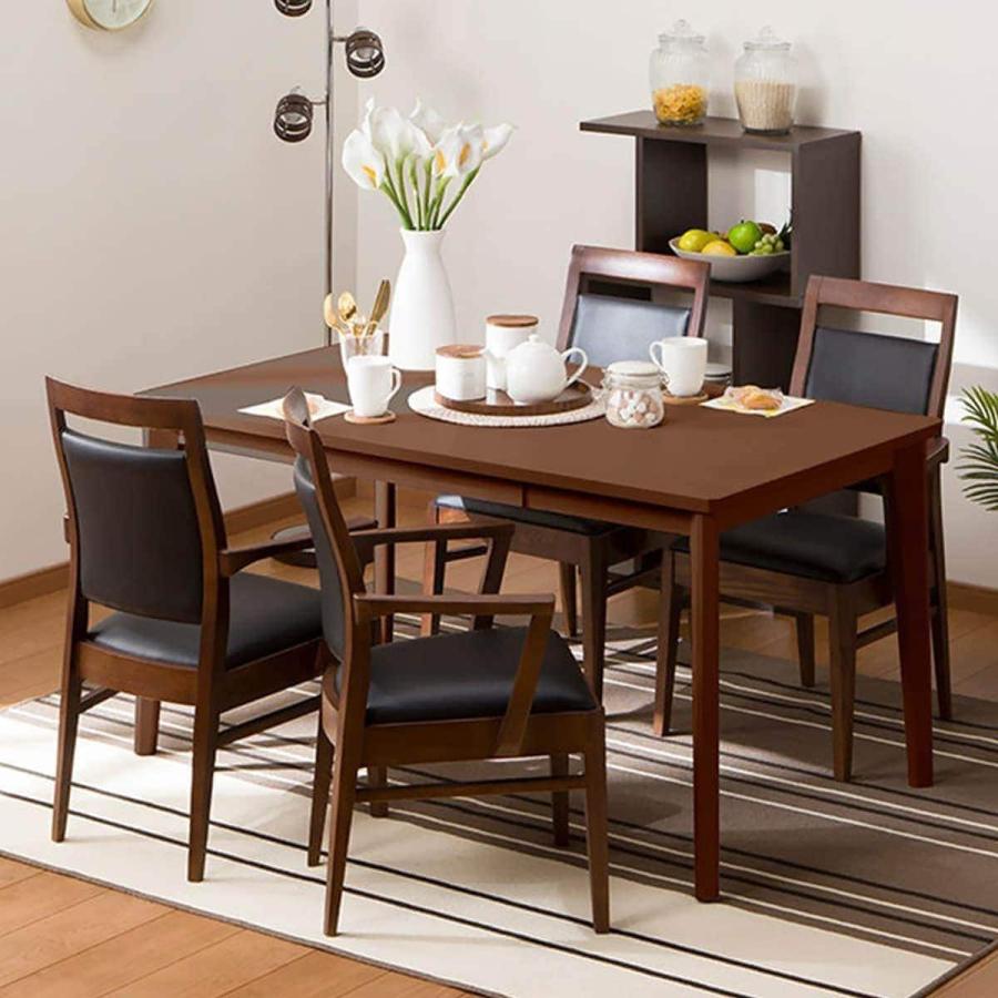 ニトリ（NITORI） 幅135cm ダイニングテーブル5点セット(ロレイン5H