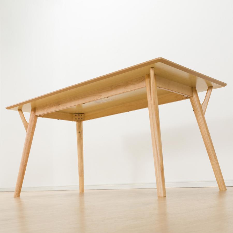 ニトリ 幅150 ダイニングテーブル(フィルン OC2 150 LBR） 4人