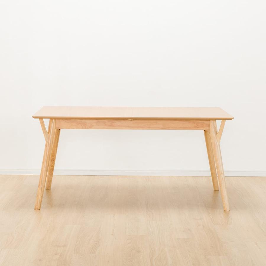 【美品】ニトリ ラグーン ダイニングテーブル 150cm ニトリ（NITORI） 伸長式ダイニングテーブル(フィルン OC2 150 LBR