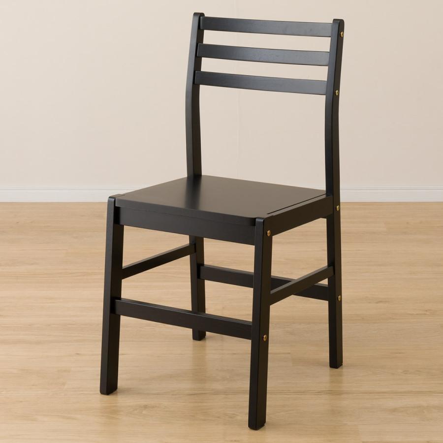 ダイニングチェア（トーンS BK) 食卓椅子 木製 ニトリ : 4001365 