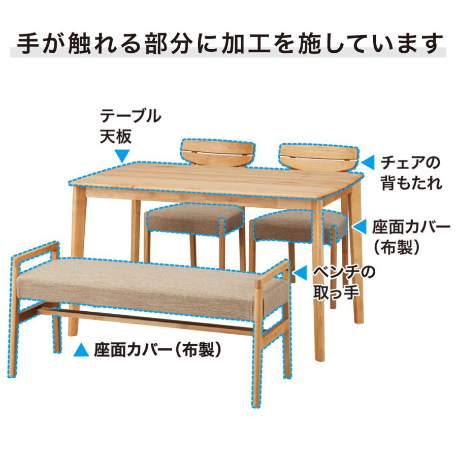 ニトリ 幅180 ダイニングテーブル5点セット(DTアルナスDF180LBR ニトリ 幅180 ダイニングテーブル5点セット(DTアルナスDF180LBR