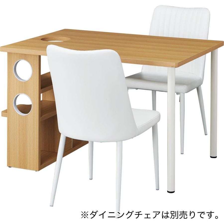 ニトリ ペットが通れる穴付き ダイニングテーブル(AW09 114 LBR ニトリ ペットが通れる穴付き ダイニングテーブル(AW09 114 LBR