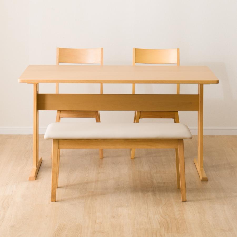 ニトリ ダイニングテーブル4点セット(TLEG SI01G 135/回転式