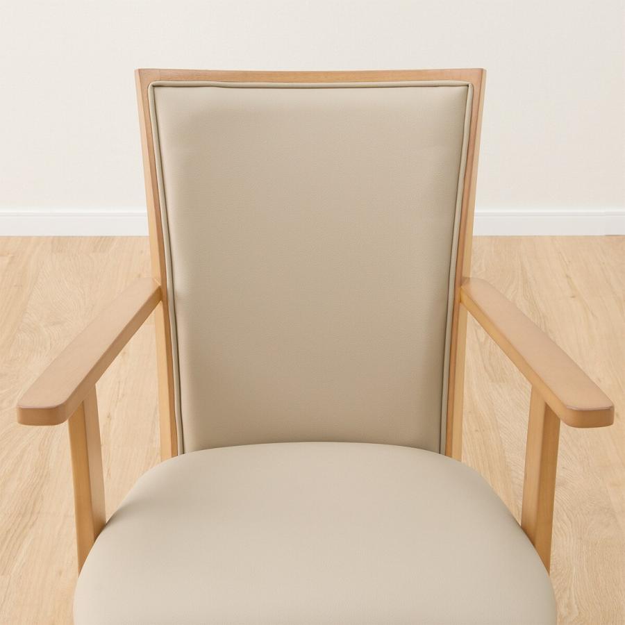 ニトリ（NITORI） ダイニングチェア(昇降肘付き回転LG-010 LBR) 食卓