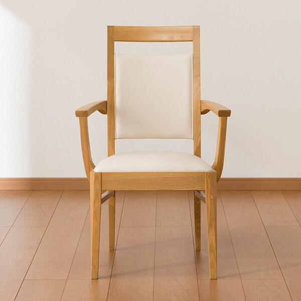 ニトリ ダイニングチェア(ロレイン3 肘付き LBR) 食卓椅子 : ニトリ