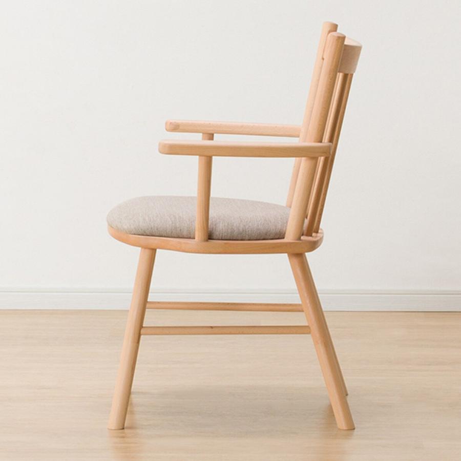 ニトリ（NITORI） ダイニングチェア(NコレクションC-41肘付きNA/DR-BE