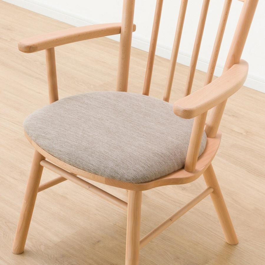 ニトリ（NITORI） ダイニングチェア(NコレクションC-41肘付きNA/DR-BE