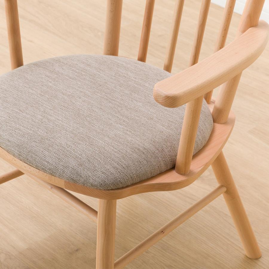 ニトリ（NITORI） ダイニングチェア(NコレクションC-41肘付きNA/DR-BE