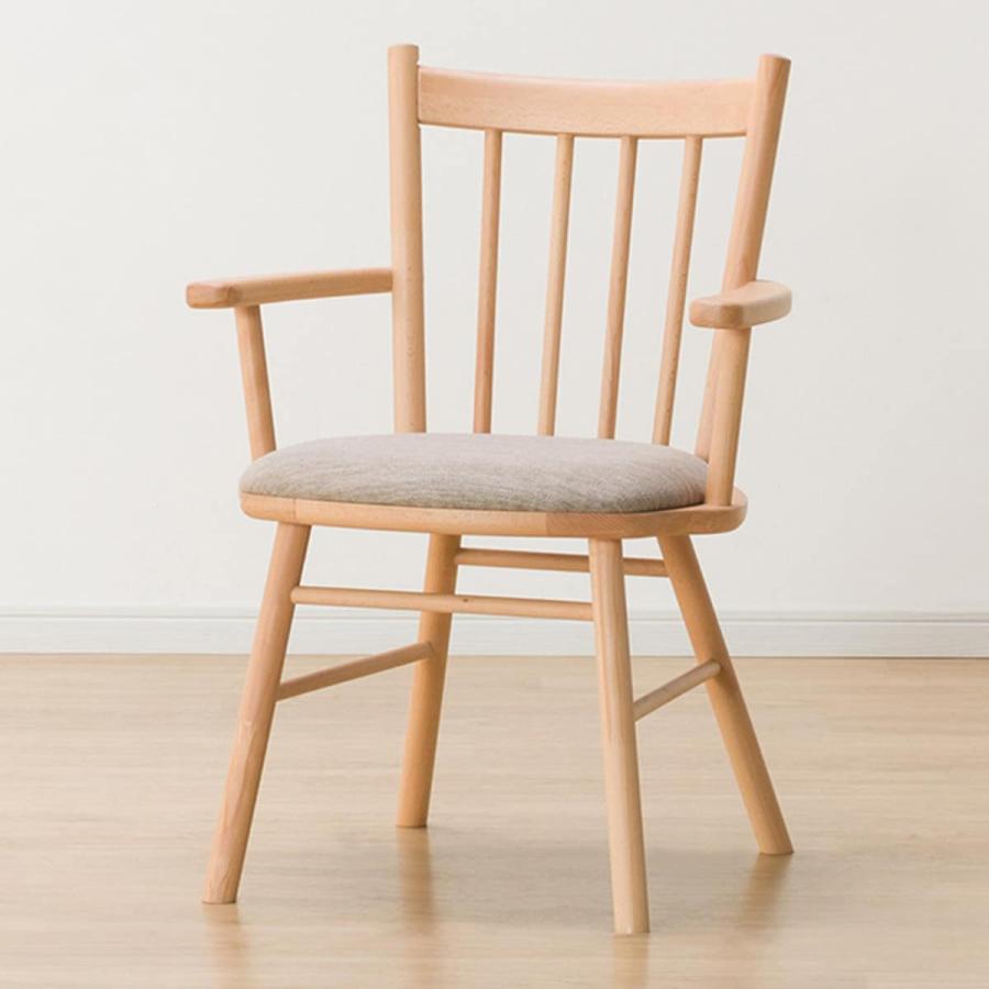 ニトリ（NITORI） ダイニングチェア(NコレクションC-41肘付きNA/DR-BE