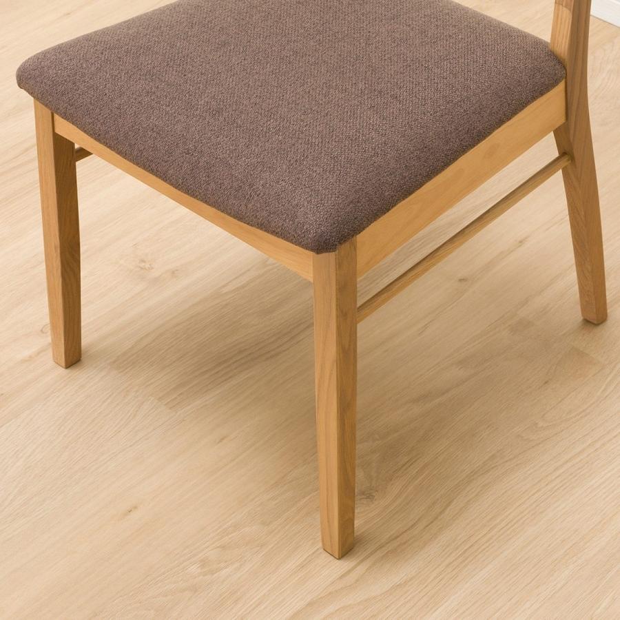 ニトリ ダイニングチェア(コネクト ヌノザ LBR/DBR) 食卓椅子