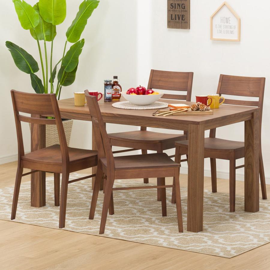 ニトリ（NITORI） 幅135cm ダイニングテーブル5点セット(DT Nコネクト