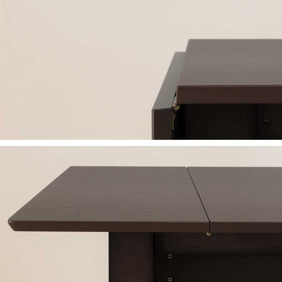 ニトリ（NITORI） 幅94(伸長時120) 伸長式ダイニングテーブル3点セット