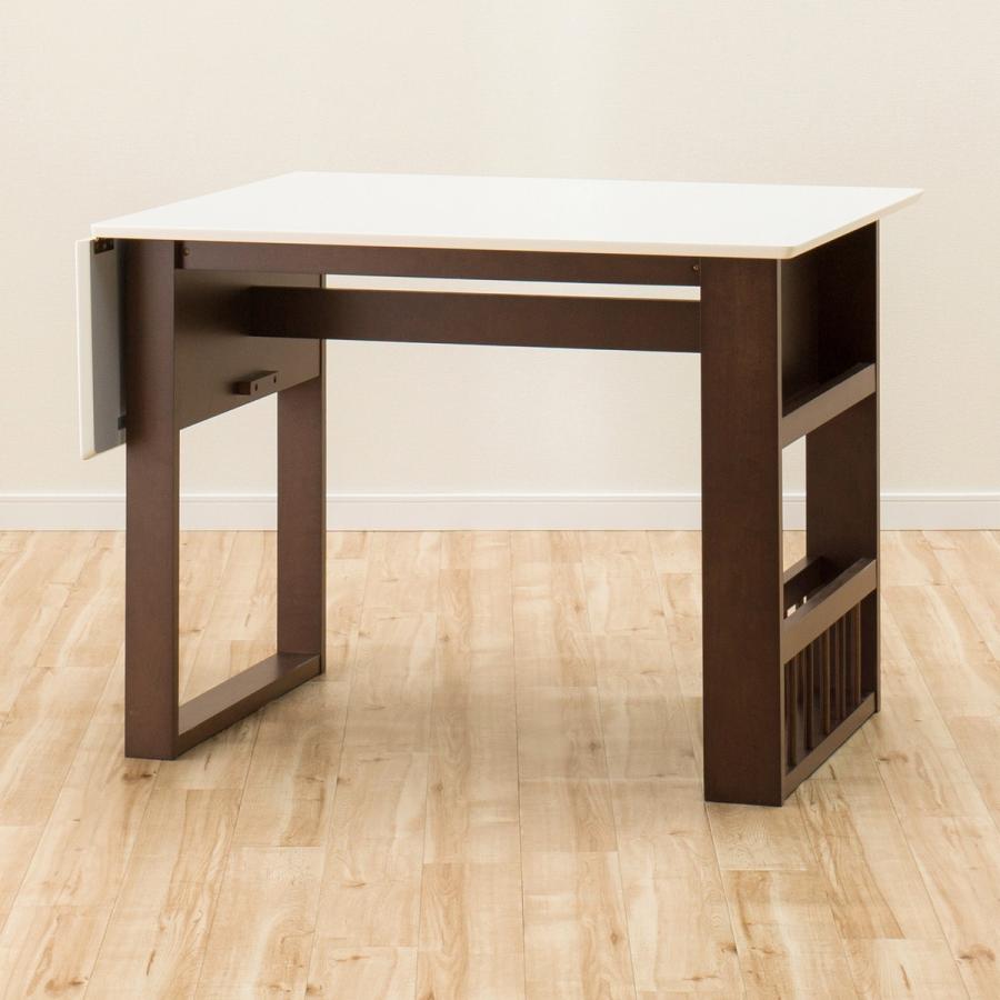 ニトリ（NITORI） 幅94(伸長時120) 伸長式ダイニングテーブル3点セット