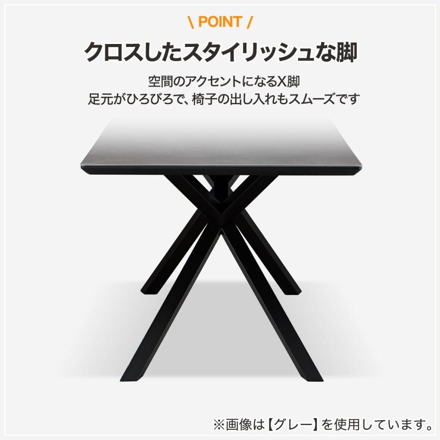 ニトリ セラミックダイニングテーブル(セーラル150WH/BKスチール ニトリ セラミックダイニングテーブル(セーラル150WH/BKスチール