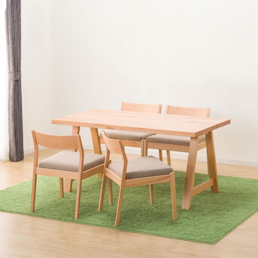 【正規品】 ダイニングテーブル5点セット(NコレクションT-06A 150 NA/C-52P NA/BE) ニトリ 【1654183049】(59356円)