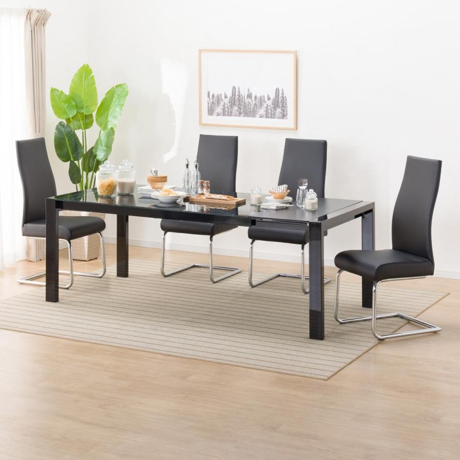 ニトリ（NITORI） 伸長式ダイニングテーブル5点セット(DT160/200 ES01