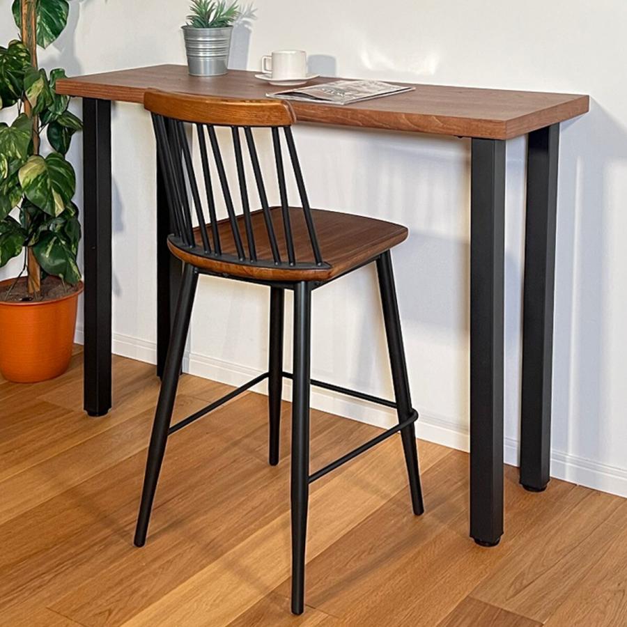 ニトリ（NITORI） 天然木ニレ無垢集成材 カウンターチェア(MBR