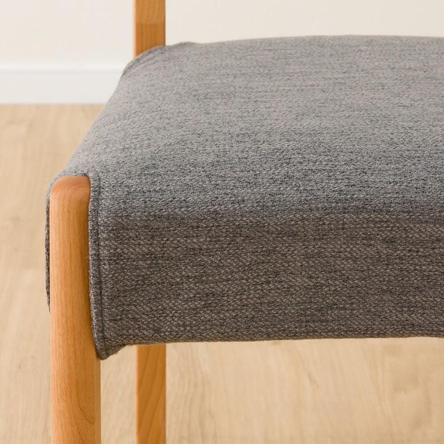 ニトリ（NITORI） ダイニングチェア(アルナスDF LBR/DRAV-GY) 食卓椅子