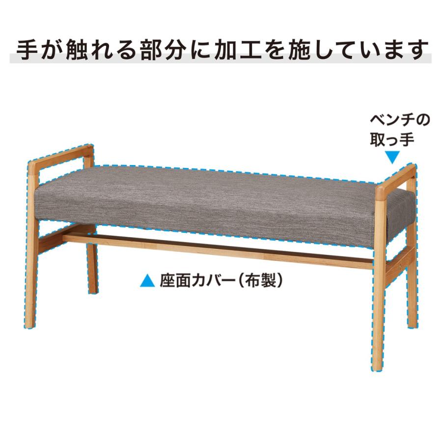 ベンチ(アルナスDF105LBR/DRAV-GY) ニトリ（NITORI） ベンチ(アルナスDF105LBR/DRAV-GY) : ニトリ Yahoo