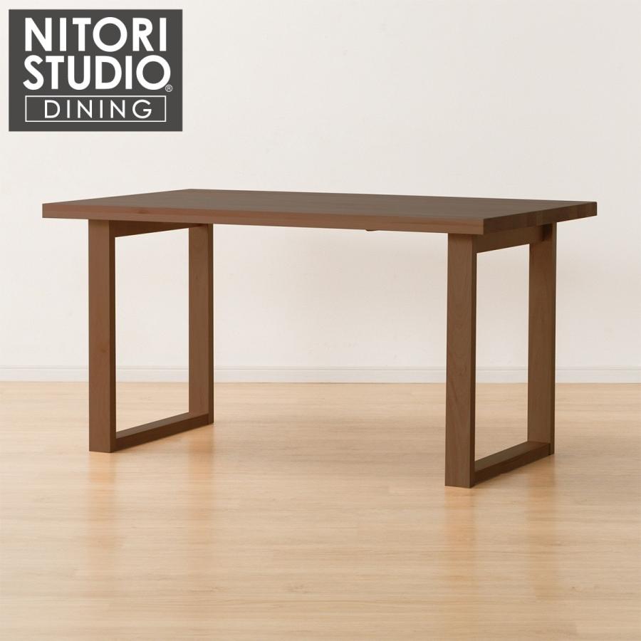 ニトリ 幅135 ダイニングテーブル(NコレクションT-06U 135MBR) 4 ニトリ 幅135 ダイニングテーブル(NコレクションT-06U 135MBR) 4