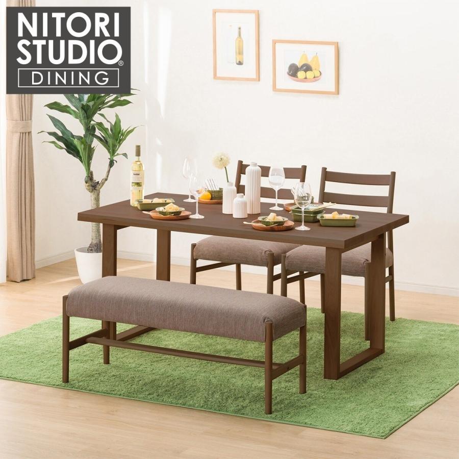 ショッピ 幅150 天然木ダイニングテーブル4点セット(NコレクションT