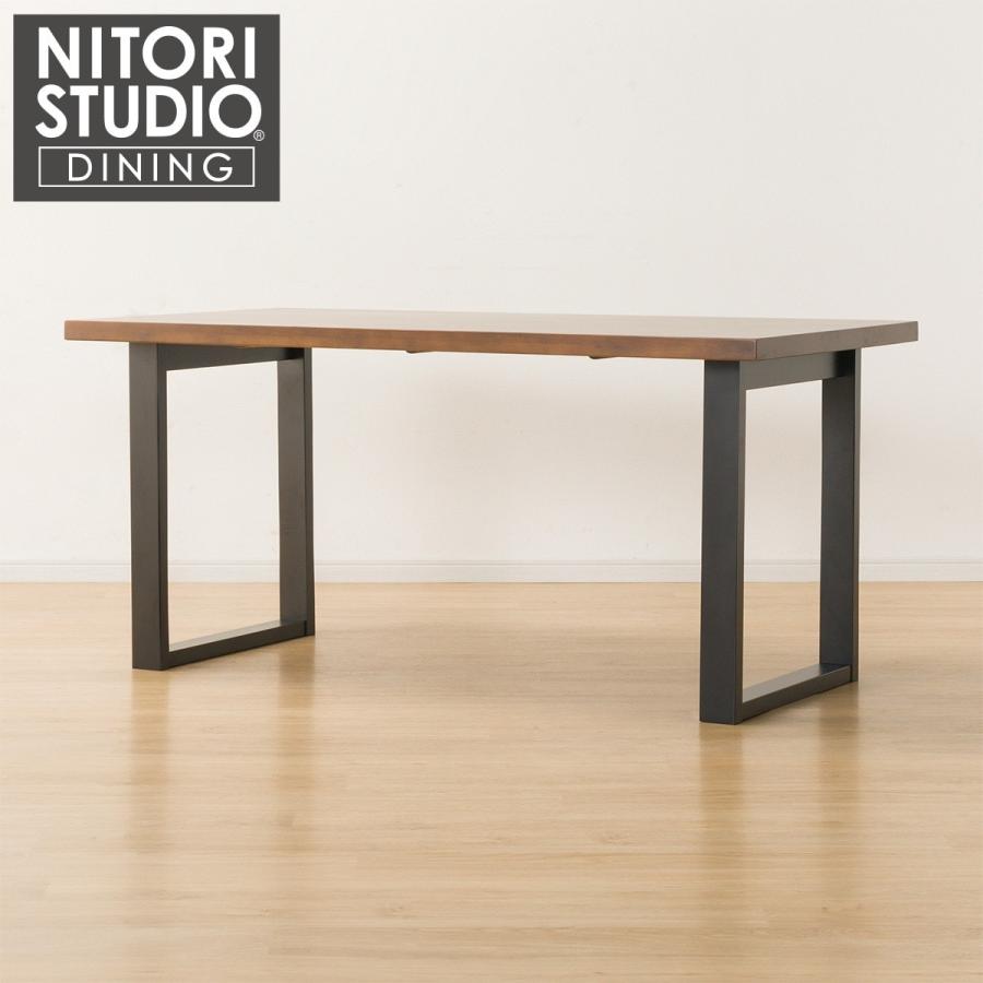 ニトリ 幅150 ダイニングテーブル(NコレクションT-06U 150MBR/BK ニトリ 幅150 ダイニングテーブル(NコレクションT-06U 150MBR/BK
