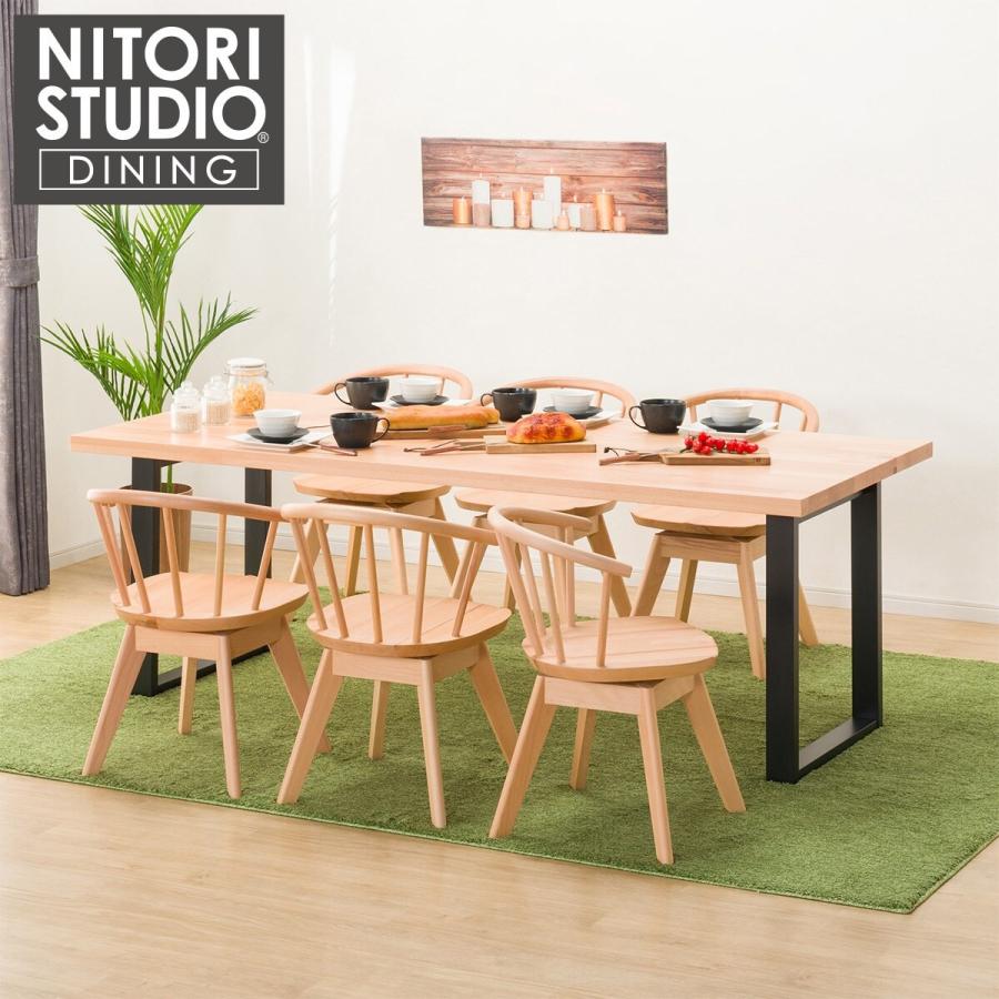 ニトリ（NITORI） ダイニングテーブル7点セット(NコレクションT-06U 
