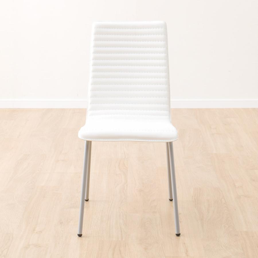 ニトリ ダイニングチェア (クーボ3 PVC WH/SI) 食卓椅子 ニトリ ダイニングチェア (クーボ3 PVC WH/SI) 食卓椅子