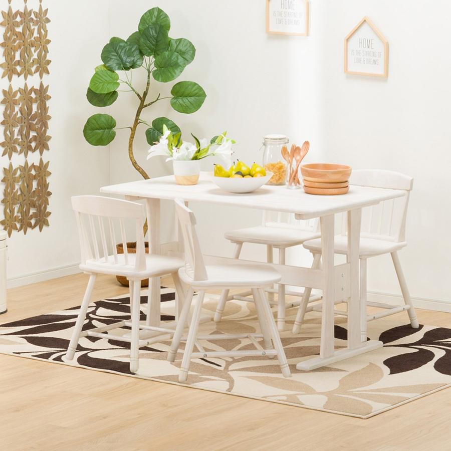 ニトリ 幅120cm ダイニングテーブル(ファンシー120 スペインWH