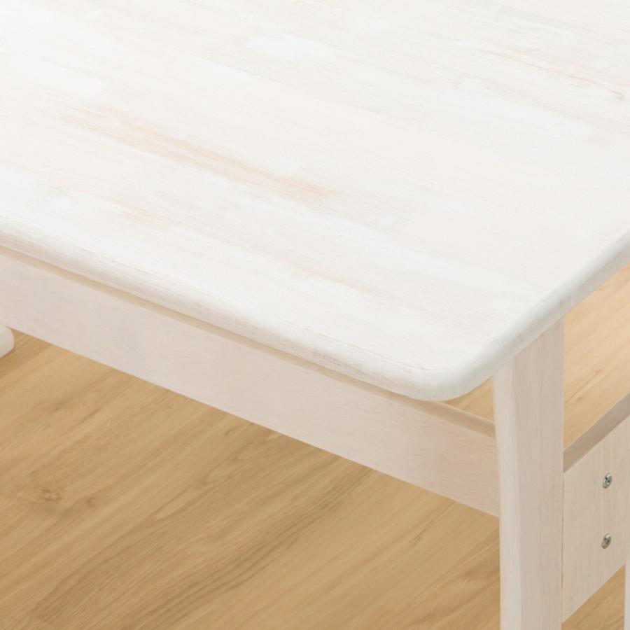 ニトリ ダイニングテーブル ファンシー 120 4点セット ダイニングテーブル4点セット(DTファンシー120WH/DCファンシーWH