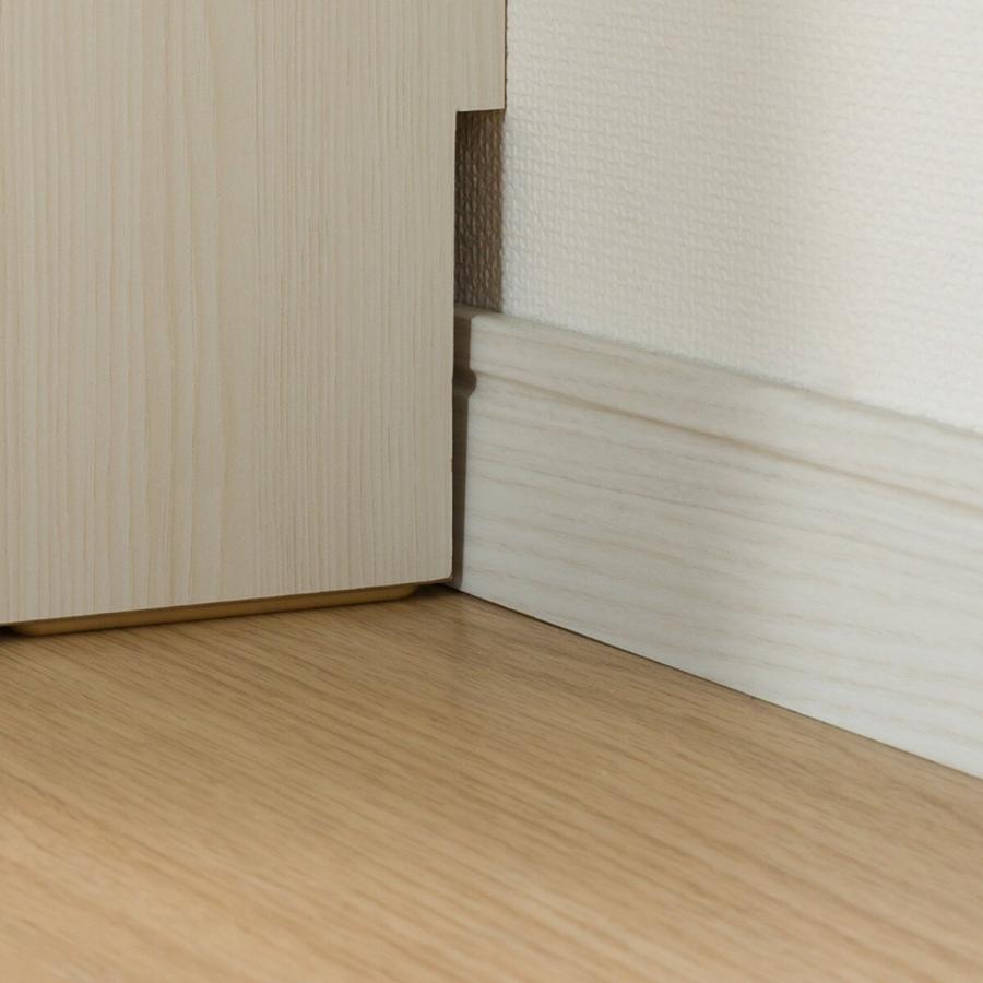 ニトリ 薄型キャビネット(アニー120S WW) サイドボード ミドル