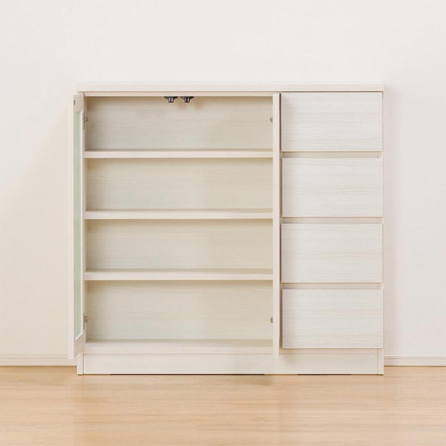 ニトリ（NITORI） 薄型キャビネット(アニー90TH WW) サイドボード