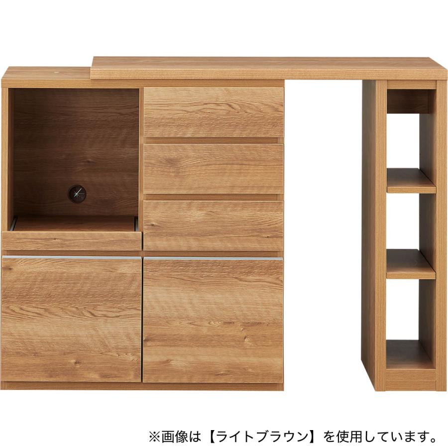 ニトリ（NITORI） 伸縮カウンター(DM02K OP100MBR) キッチンカウンター