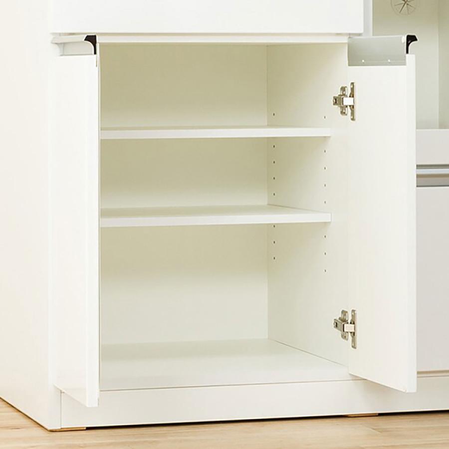 ニトリ キッチンカウンター(レジューム90TL-R WH) キッチン収納