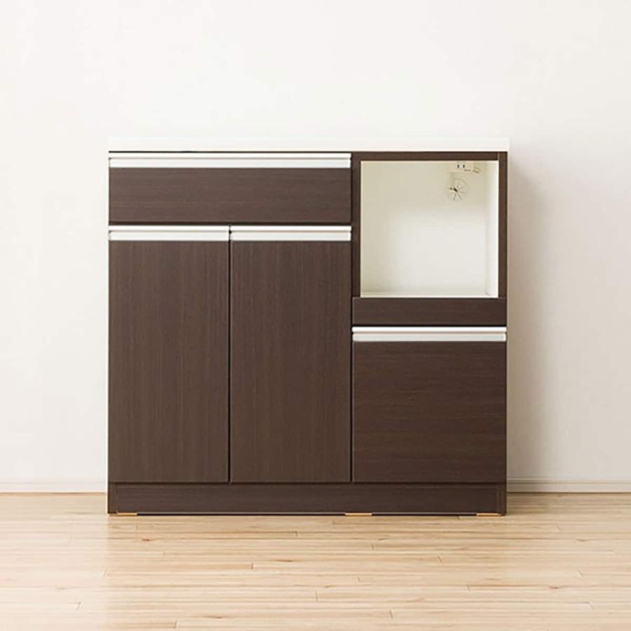 ニトリ キッチンカウンター(レジューム90TL-R DBR) 期間限定価格