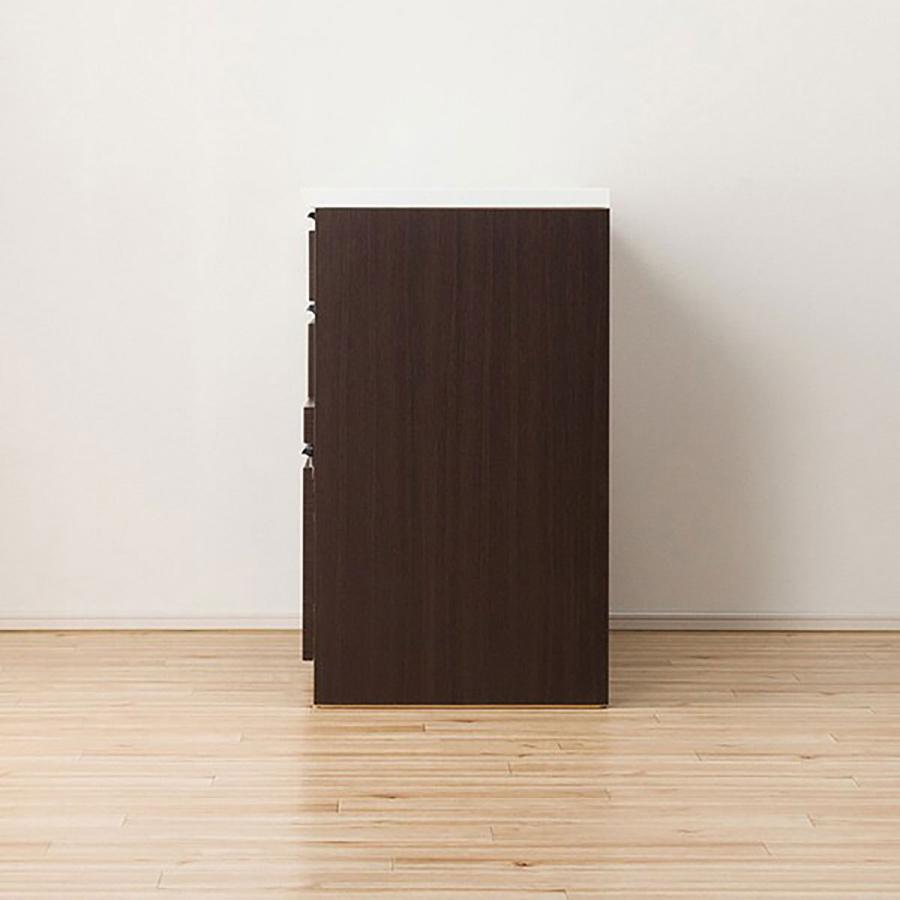 [送料込み]ニトリ　レジューム キッチンカウンター120cm ダークブラウン ニトリ（NITORI） キッチンカウンター(レジューム120-2TL-R DBR