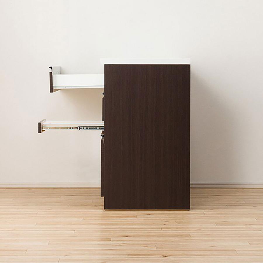 ニトリ（NITORI） キッチンカウンター(レジューム120-2TL-R DBR