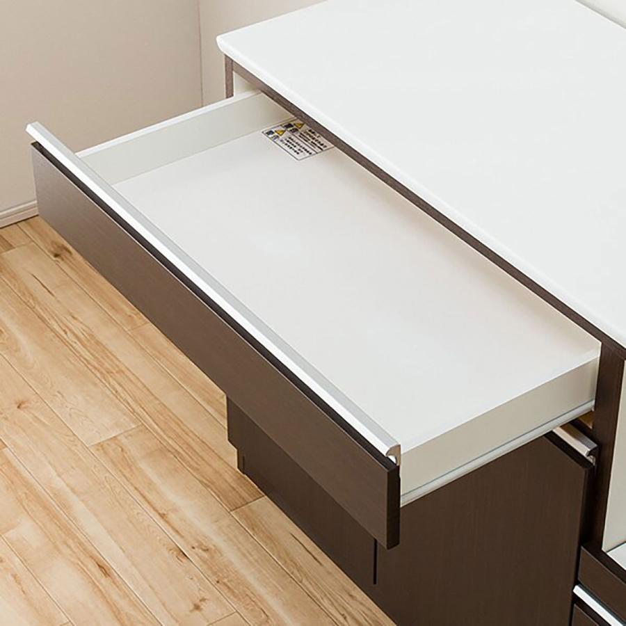 ニトリ（NITORI） キッチンカウンター(レジューム120-2TL-R DBR