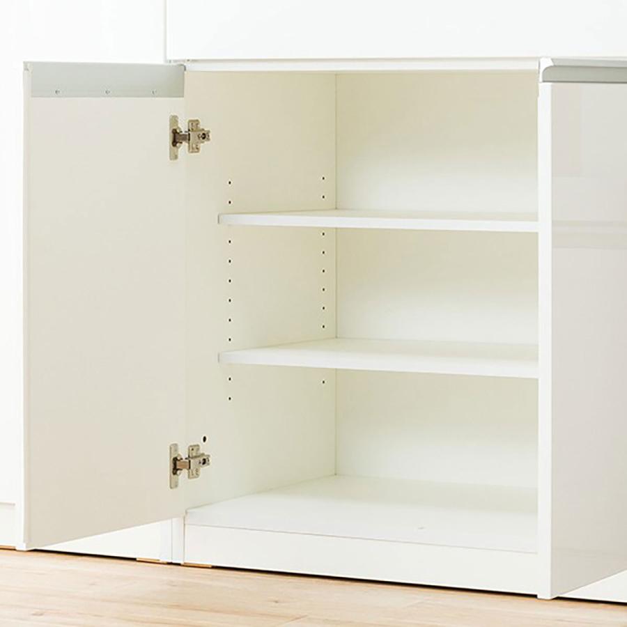 【超美品】ニトリ、レジューム、キッチンカウンター、食器棚、カウンター収納棚 ニトリ キッチンカウンター(レジューム150TH-R WH) 期間限定価格