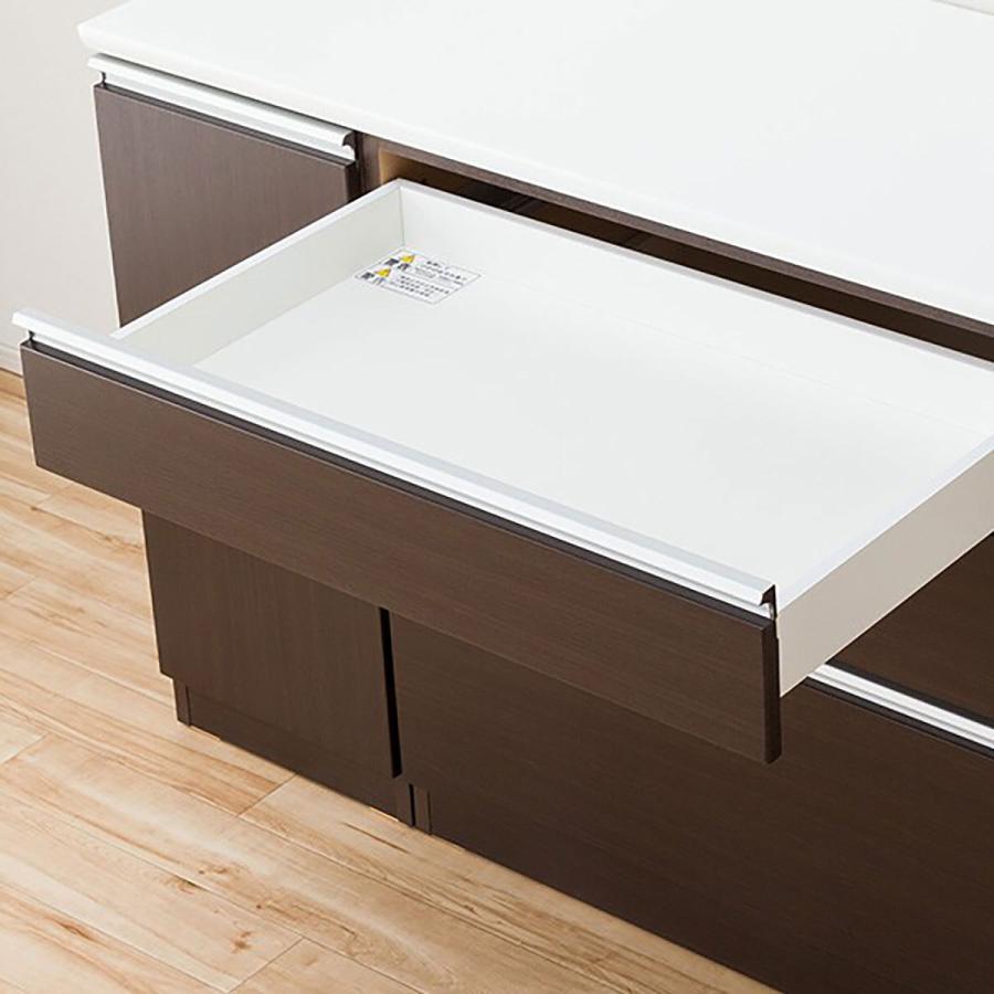 ニトリ キッチンカウンター(レジューム150QL-R DBR) : ニトリ Yahoo!店