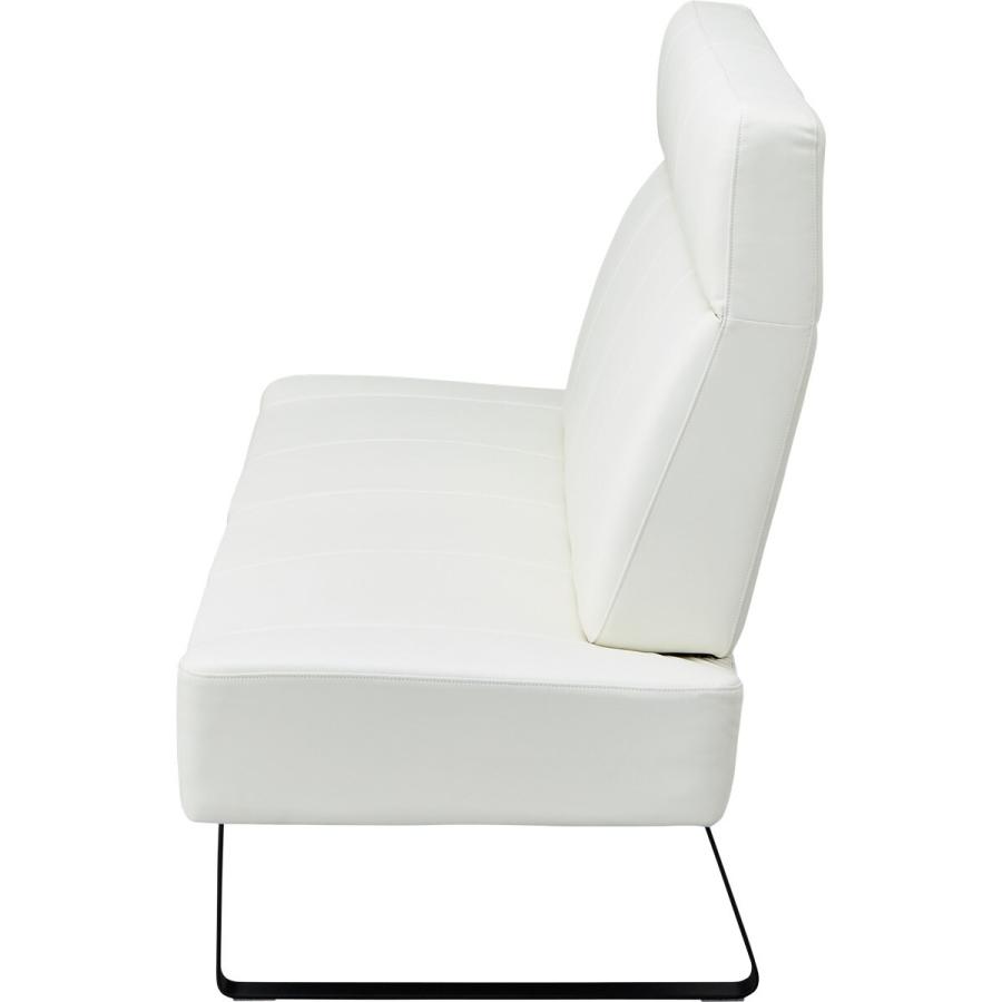 ニトリ　ソファー　2人　合皮　ホワイト　白　クリーム色　傷に強い ニトリ ソファー ソファ 傷・汚れに強い合成皮革 2人掛けソファ