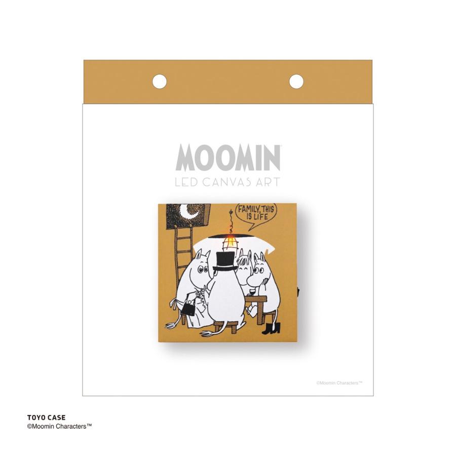 ニトリ LEDキャンバスアートポスター ムーミン(イエロー