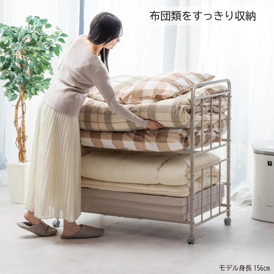 ニトリ（NITORI） 通気性に優れたキャスター付き布団収納ラック2段