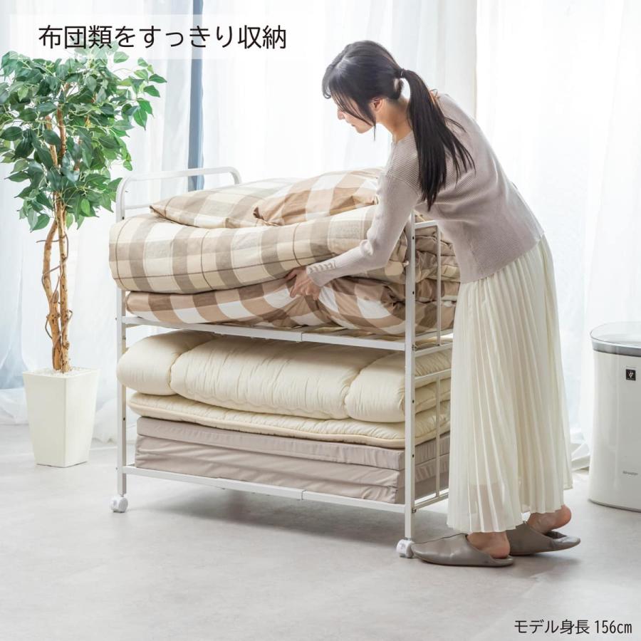 ニトリ（NITORI） 通気性に優れたキャスター付き布団収納ラック2段