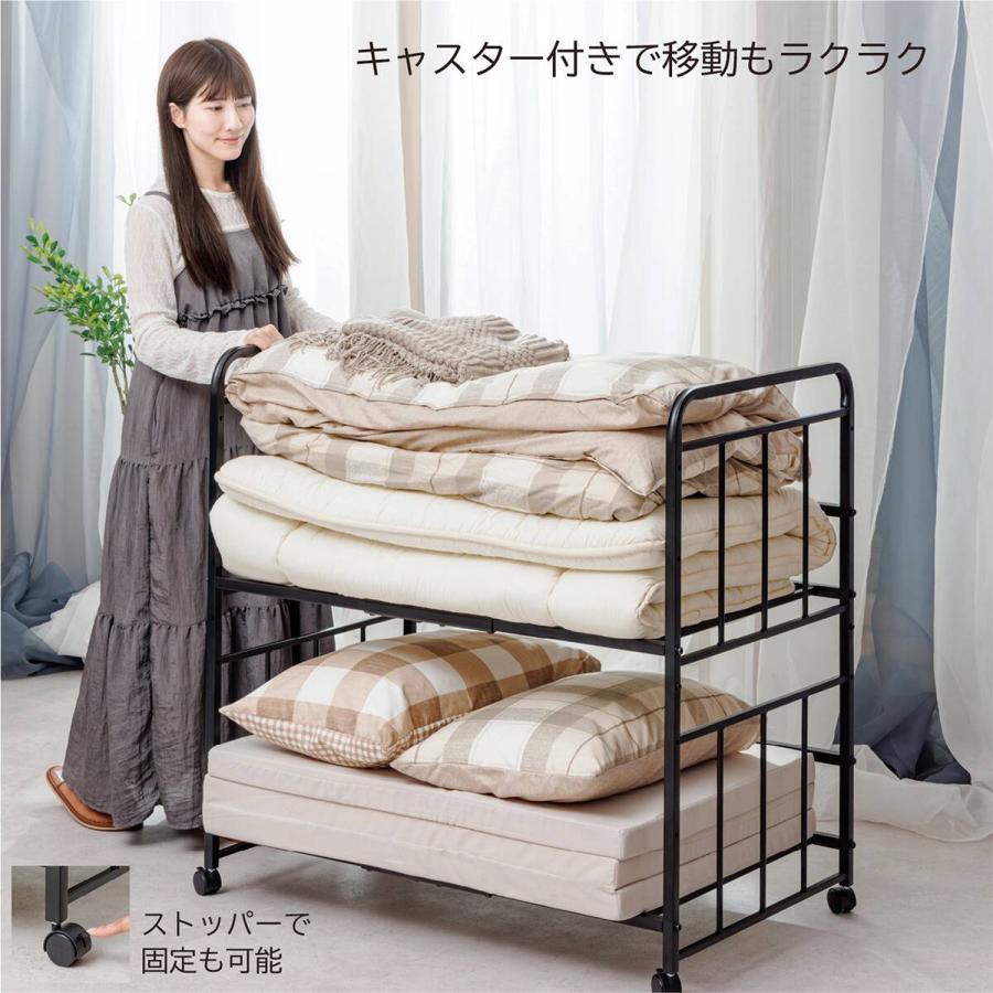 ニトリ（NITORI） 通気性に優れたキャスター付き布団収納ラック2段